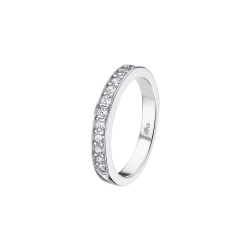 Inel din argint  cu pietre Cubic Zirconia Incolor