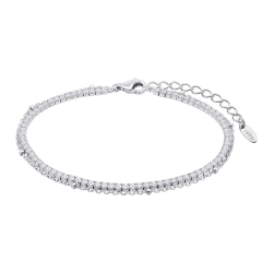 Brățară din argint  cu pietre Cubic Zirconia Incolor