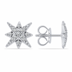 Cercei din argint cu Cubic Zirconia Incolor