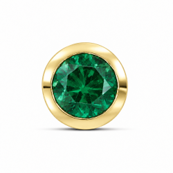 Pandantiv din aur galben cu Cubic Zirconia Verde