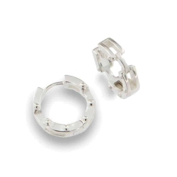 Cercei Creole din argint  fără pietre