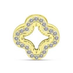 Pandantiv din aur galben cu pietre Diamant