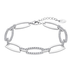 Brățară din argint  cu pietre Cubic Zirconia Incolor