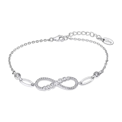 Brățară din argint  cu pietre Cubic Zirconia Incolor