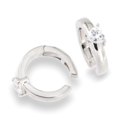 Cercei din argint  cu pietre Cubic Zirconia Incolor