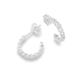 Cercei Pusete din argint  cu pietre Cubic Zirconia Incolor
