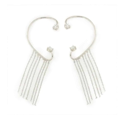 Cercei din argint  cu pietre Cubic Zirconia Incolor