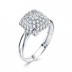Inel din argint  cu pietre Cubic Zirconia Incolor