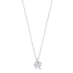 Colier din argint  cu pietre Cubic Zirconia Incolor