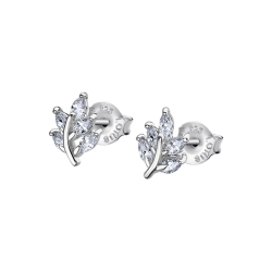 Cercei din argint  cu pietre Cubic Zirconia Incolor