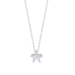 Colier din argint  cu pietre Cubic Zirconia Incolor