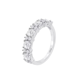 Inel din argint  cu pietre Cubic Zirconia Incolor