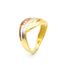 Inel din aur  cu pietre Cubic Zirconia Incolor