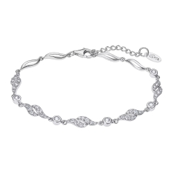Brățară din argint  cu pietre Cubic Zirconia Incolor