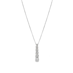 Colier din argint cu Cubic Zirconia Incolor