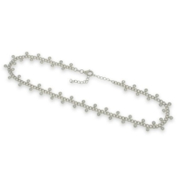 Colier din argint  cu pietre Cubic Zirconia Incolor