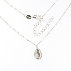 Colier din argint  cu pietre Cubic Zirconia Incolor