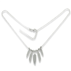 Colier din argint  cu pietre Cubic Zirconia Incolor