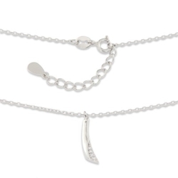 Colier din argint  cu pietre Cubic Zirconia Incolor