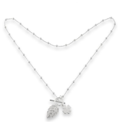 Colier din argint  cu pietre Cubic Zirconia Incolor