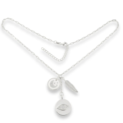 Colier din argint  cu pietre Cubic Zirconia Incolor