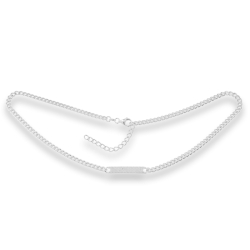 Colier din argint  cu pietre Cubic Zirconia Incolor