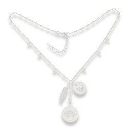 Colier din argint  cu pietre Cubic Zirconia Incolor