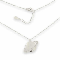 Colier din argint  cu pietre Cubic Zirconia Incolor