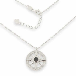Colier din argint  cu pietre Cubic Zirconia Incolor, Finift