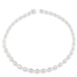 Colier din argint  cu pietre Cubic Zirconia Incolor