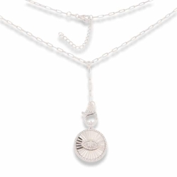 Colier din argint  cu pietre Cubic Zirconia Incolor