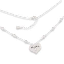 Colier din argint  cu pietre Cubic Zirconia Incolor