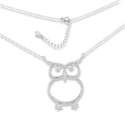 Colier din argint  cu pietre Cubic Zirconia Incolor