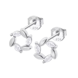 Cercei din argint cu Cubic Zirconia Incolor