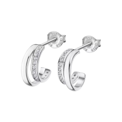 Cercei din argint cu Cubic Zirconia Incolor