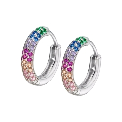 Cercei din argint cu Cubic Zirconia Multicoloră