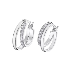 Cercei din argint cu Cubic Zirconia Incolor
