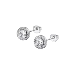 Cercei din argint cu Cubic Zirconia Incolor
