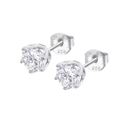 Cercei din argint cu Cubic Zirconia Incolor