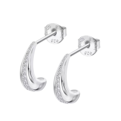 Cercei din argint cu Cubic Zirconia Incolor