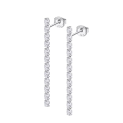 Cercei din argint cu Cubic Zirconia Incolor