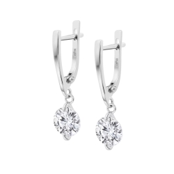 Cercei din argint cu Cubic Zirconia Incolor