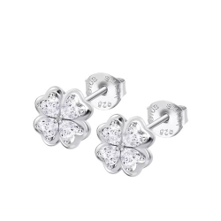Cercei din argint cu Cubic Zirconia Incolor