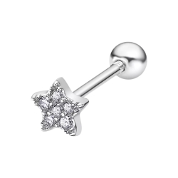 Cercel din argint cu Cubic Zirconia Incolor