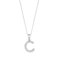 Colier din argint cu Cubic Zirconia Incolor