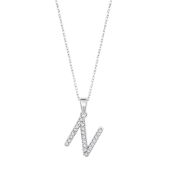 Colier din argint cu Cubic Zirconia Incolor