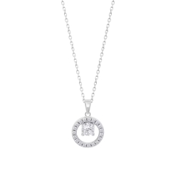 Colier din argint cu Cubic Zirconia Incolor