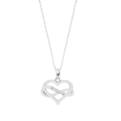 Colier din argint cu Cubic Zirconia Incolor