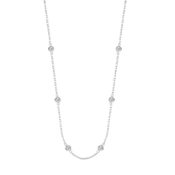 Colier din argint cu Cubic Zirconia Incolor
