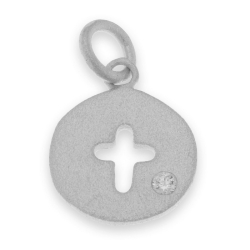 Pandantiv din argint  cu pietre Cubic Zirconia Incolor